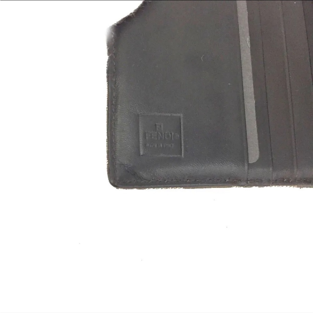 1F5080 FENDI Zucca Canvas Leather Bifold Wallet - Picture 5 of 11